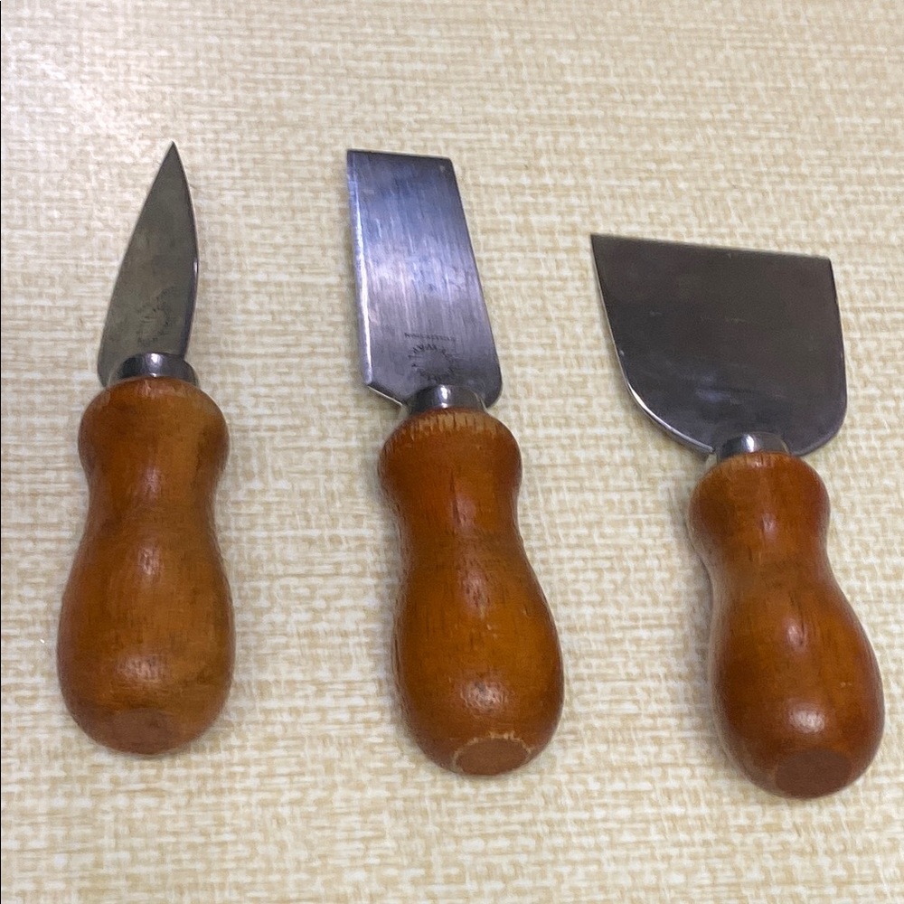 Martha Stewart Wooden Handle Cheese Knife Set